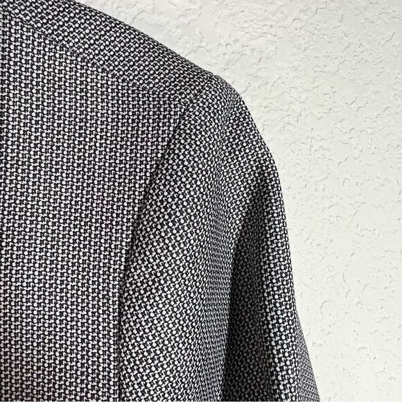 Talbots Black White Double Button Blazer Suit Jacket Womens‎ Size 6 - Picture 3 of 6